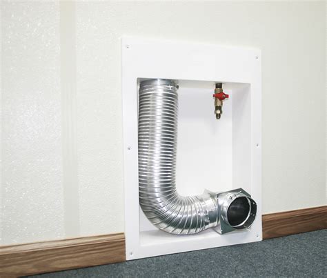 recessed dryer vent box metal|dryer vent outlet box.